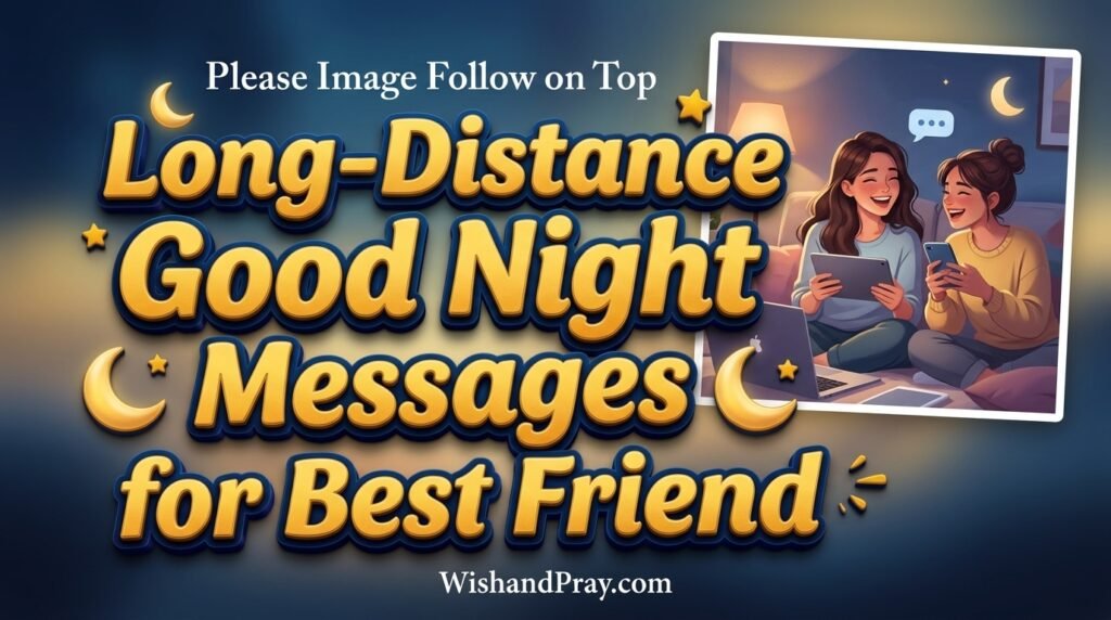 Long-Distance Good Night Messages for Best Friend
