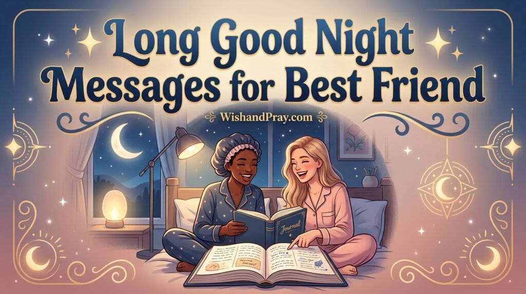 Long Good Night Messages for Best Friend