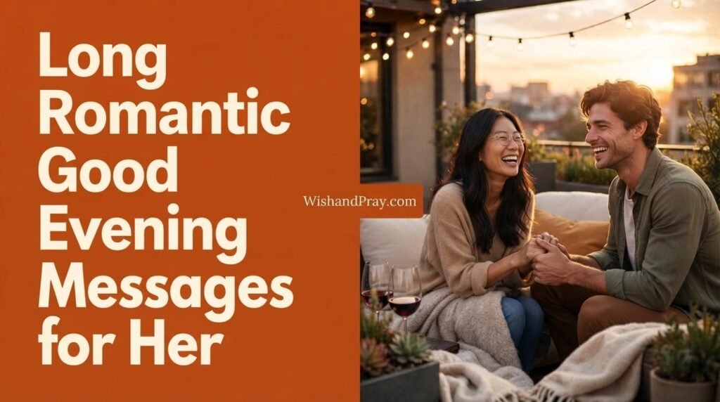 Long Romantic Good Evening Messages for Her