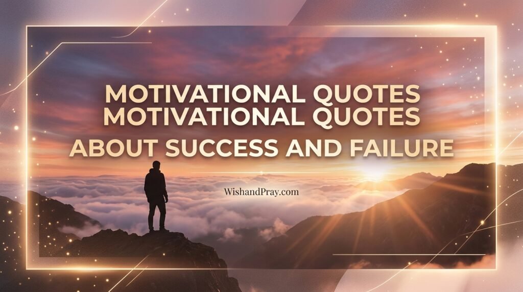 Motivational Quotes About Success and Failure