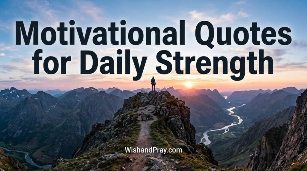 Motivational Quotes for Daily Strength