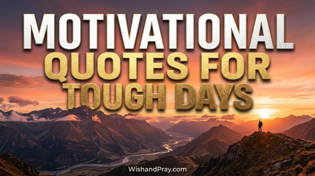 Motivational Quotes for Tough Days