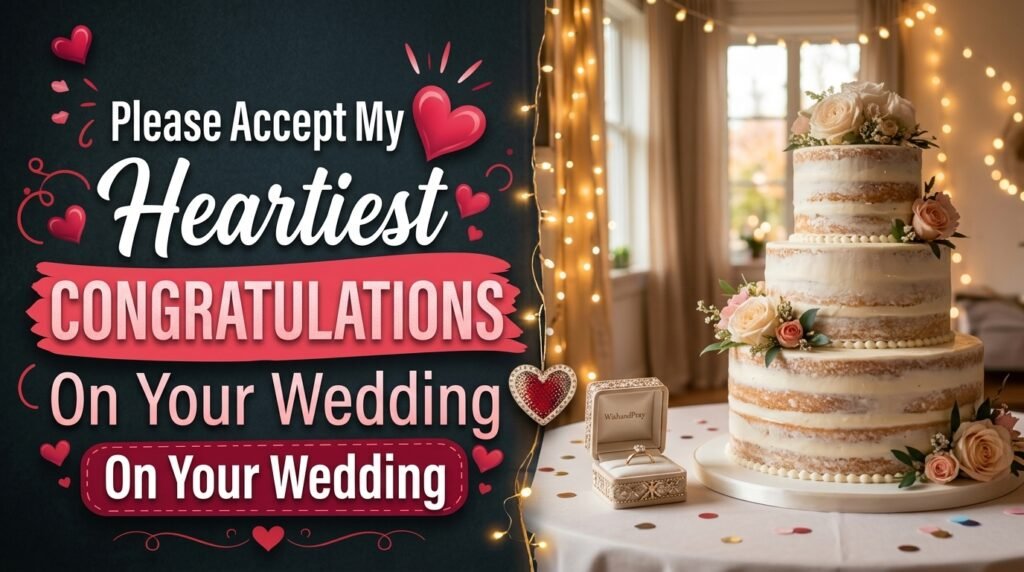 Please Accept My Heartiest Congratulations On Your Wedding