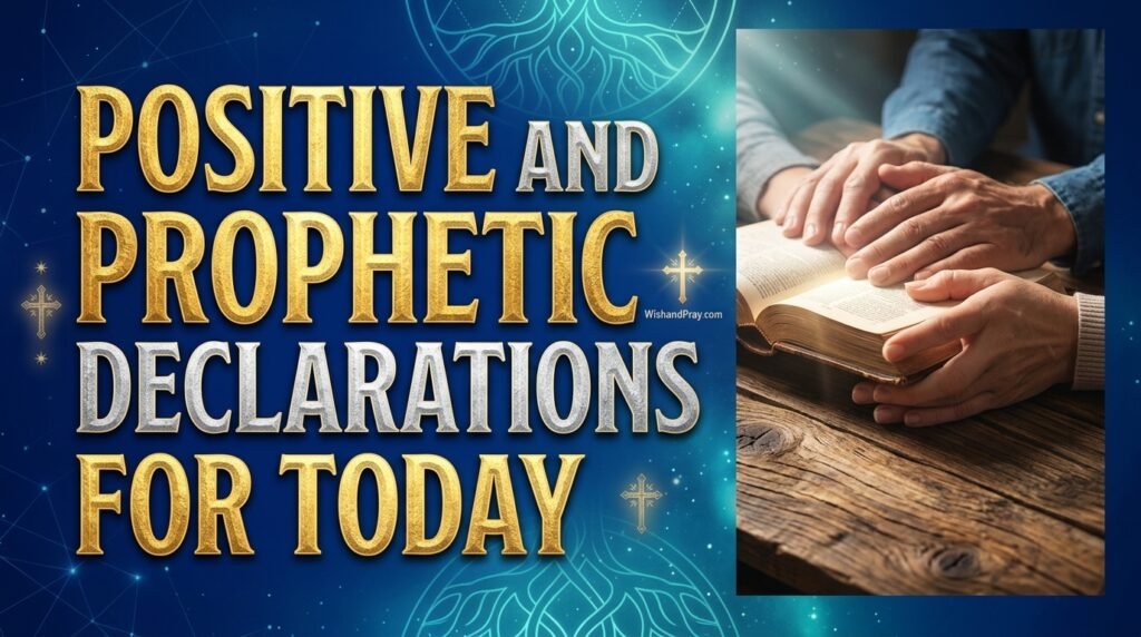 Positive and Prophetic Declarations for Today