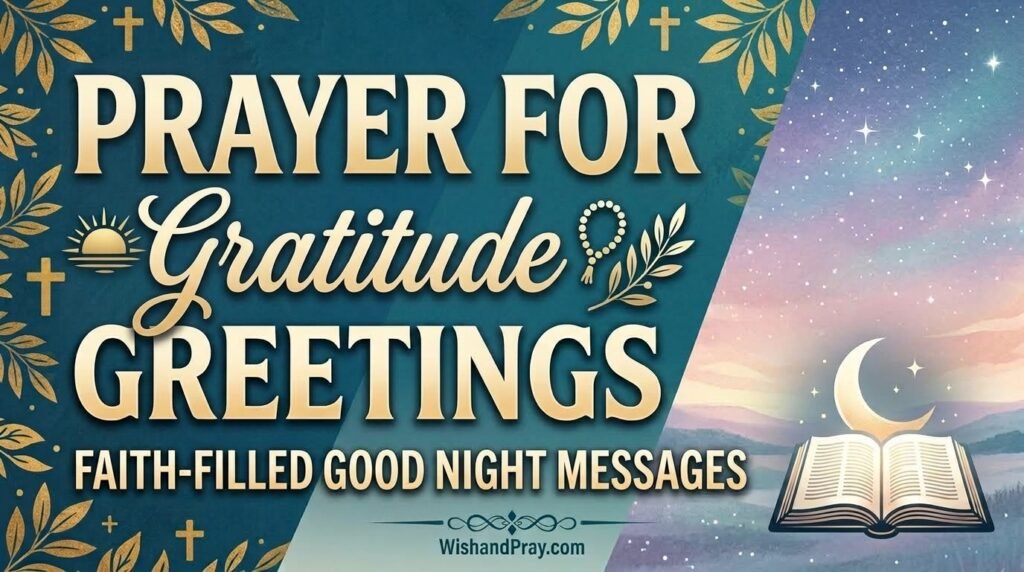Prayer for Gratitude and Appreciation
