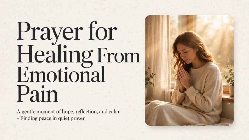 Prayer for Healing From Emotional Pain