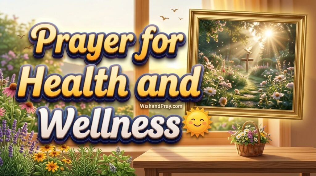 Prayer for Health and Wellness