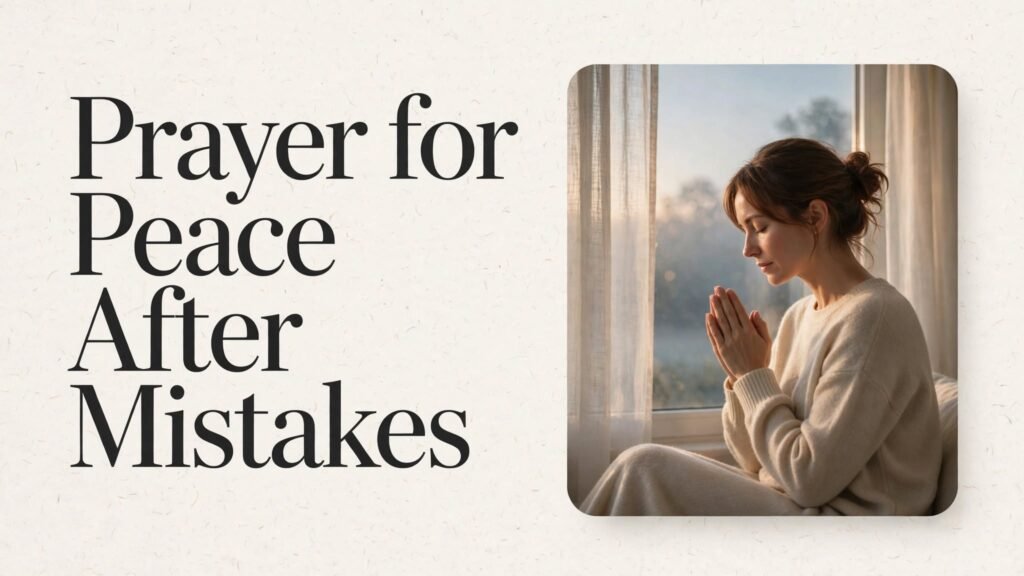 Prayer for Peace After Mistakes