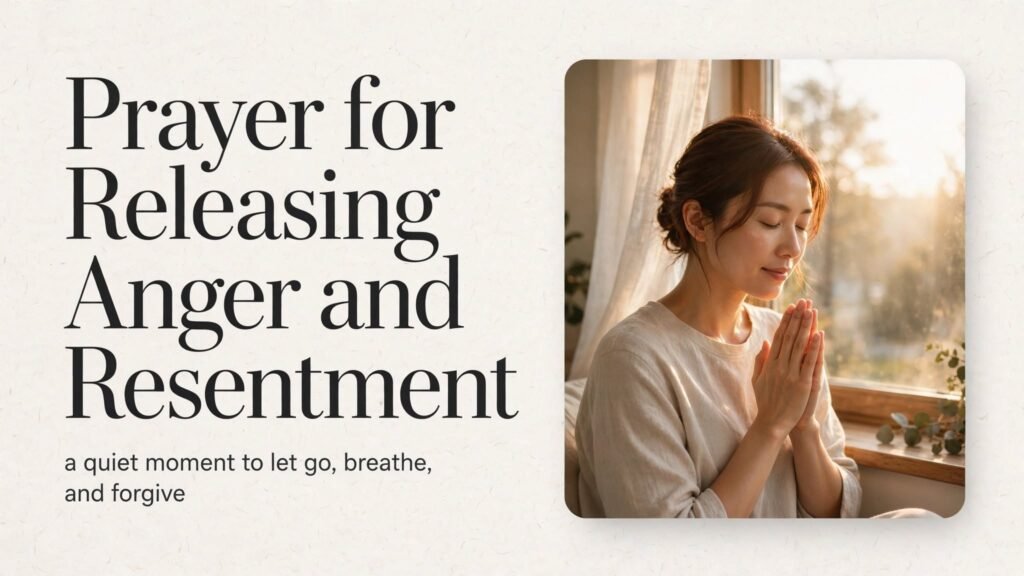 Prayer for Releasing Anger and Resentment