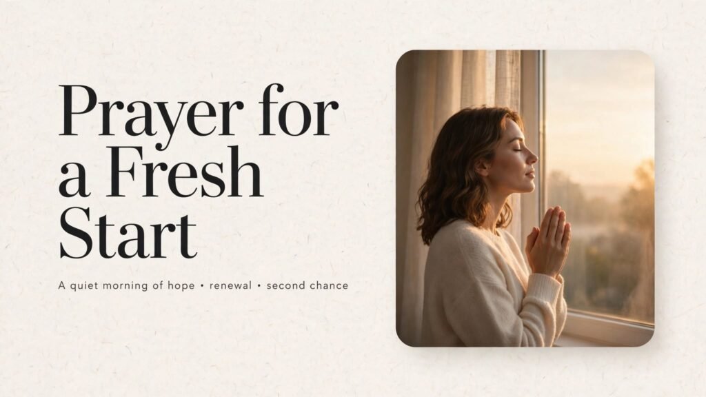 Prayer for a Fresh Start