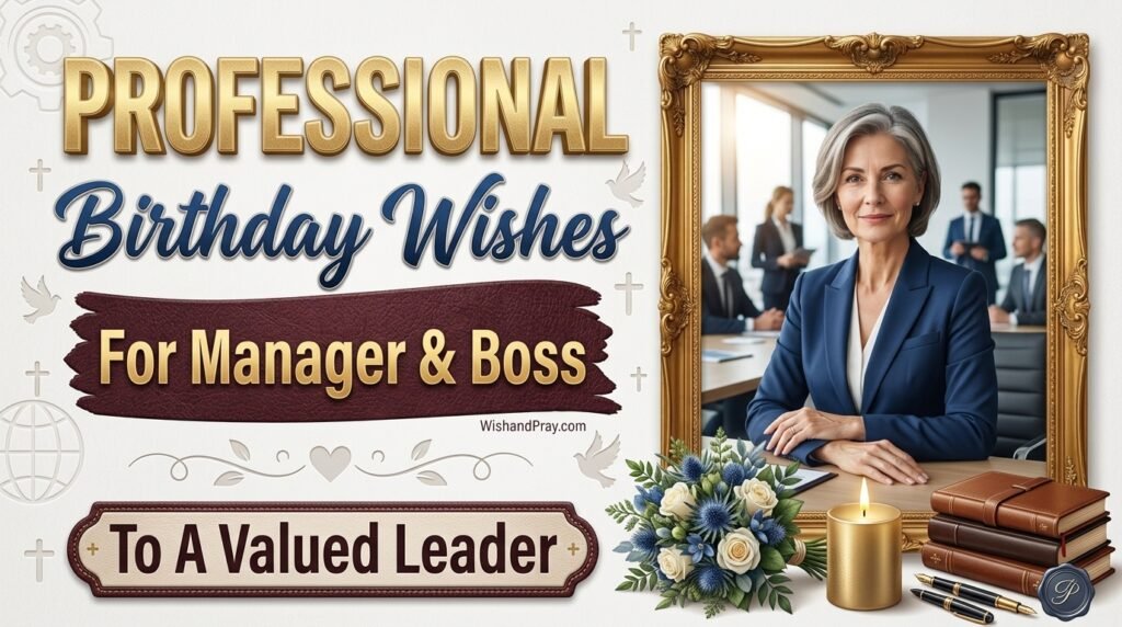 Professional Birthday Wishes for Manager and Boss