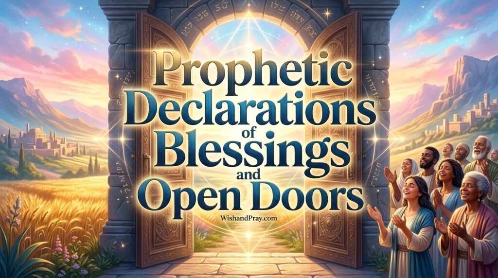 Prophetic Declarations of Blessings and Open Doors