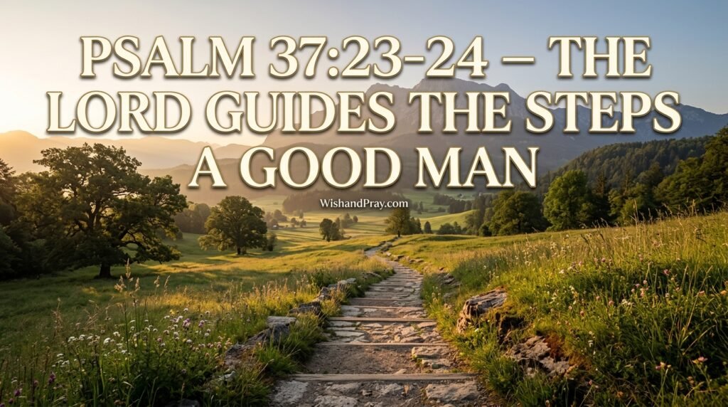 Psalm 3723-24 – The Lord Guides the Steps of a Good Man