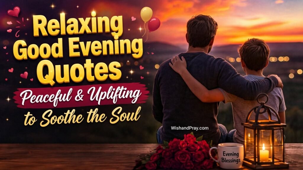 Relaxing Good Evening Quotes