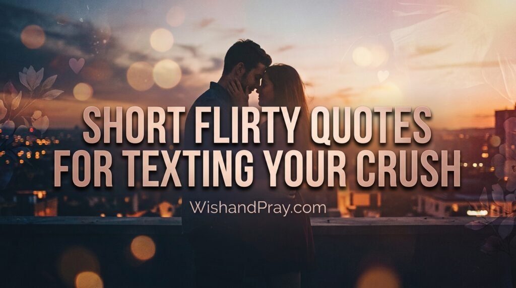 Short Flirty Quotes for Texting Your Crush