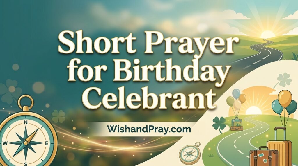 Short Prayer for Birthday Celebrant
