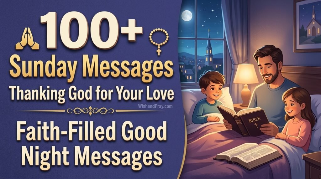 Sunday Messages Thanking God for Your Love