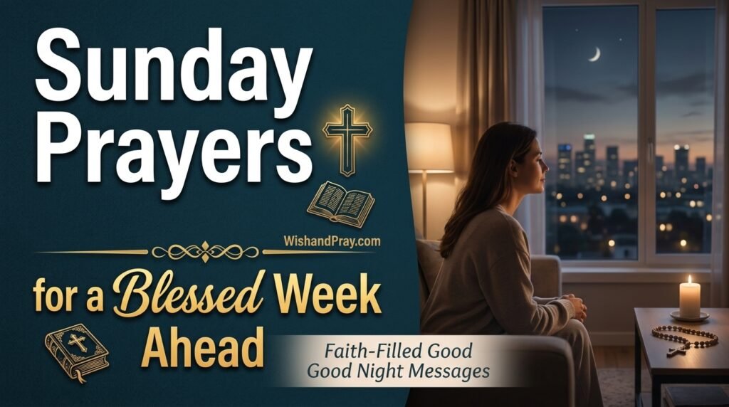 Sunday Prayers for a Blessed Week Ahead