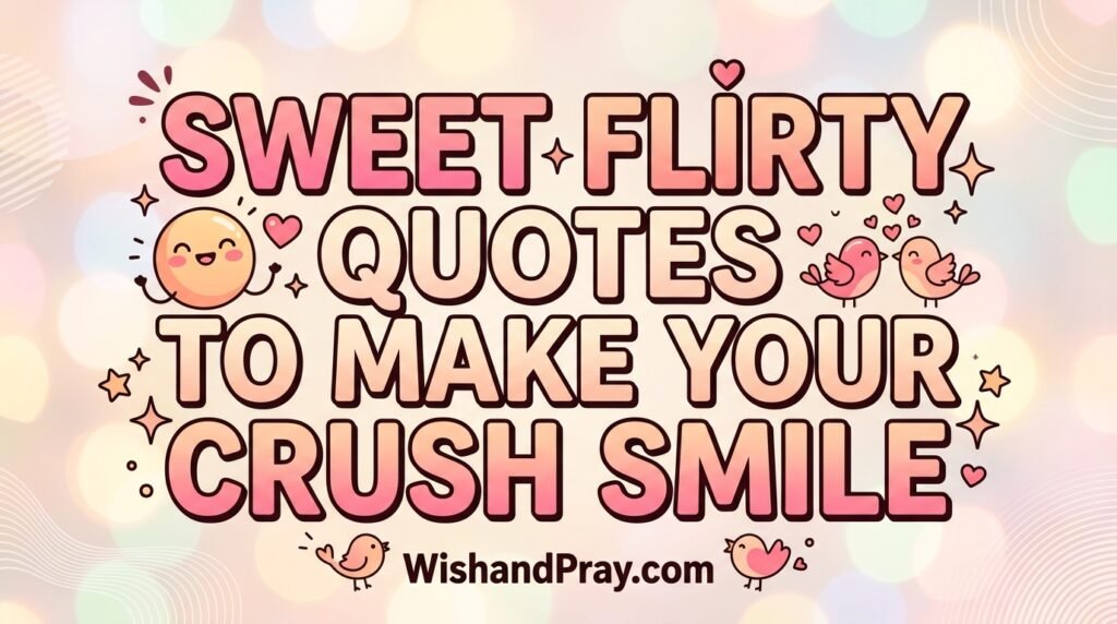 Sweet Flirty Quotes to Make Your Crush Smile