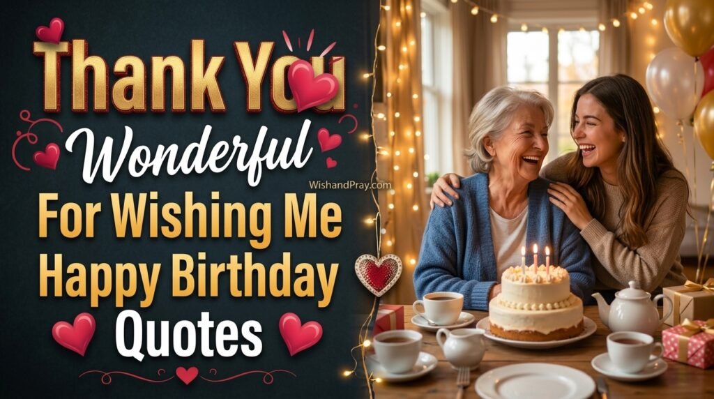 Thank You For Wishing Me Happy Birthday Quotes