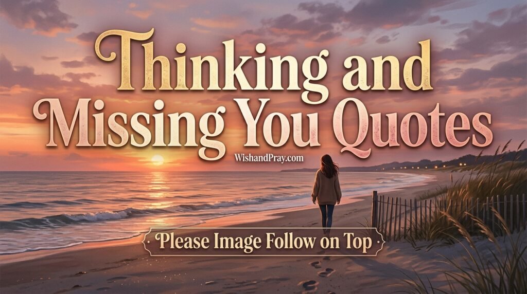Thinking and Missing You Quotes