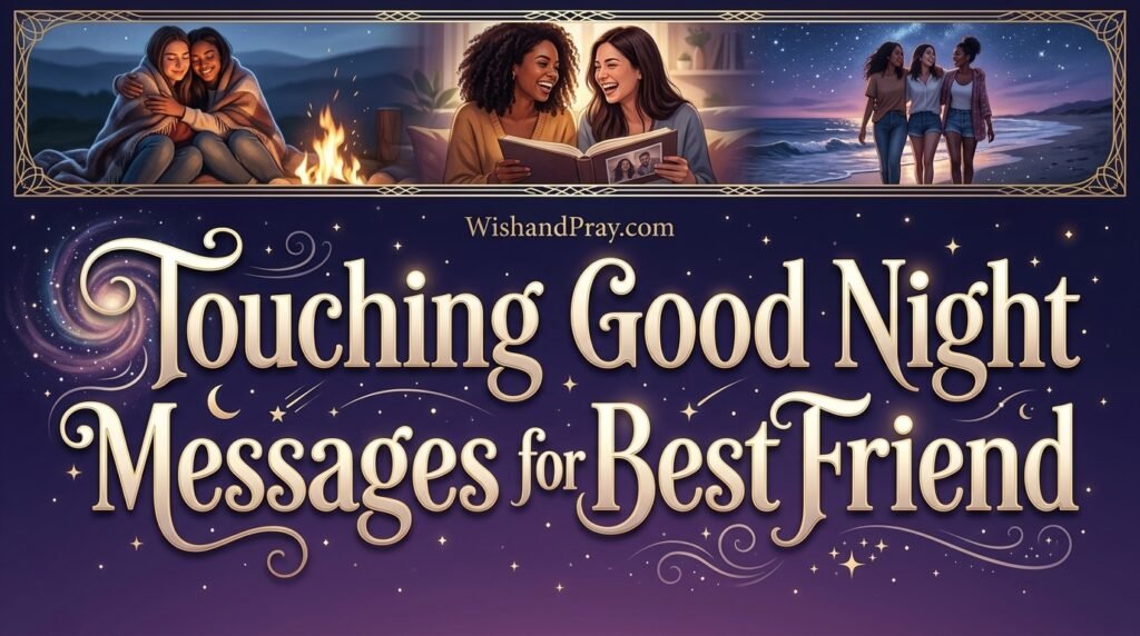 Touching Good Night Messages for Best Friend