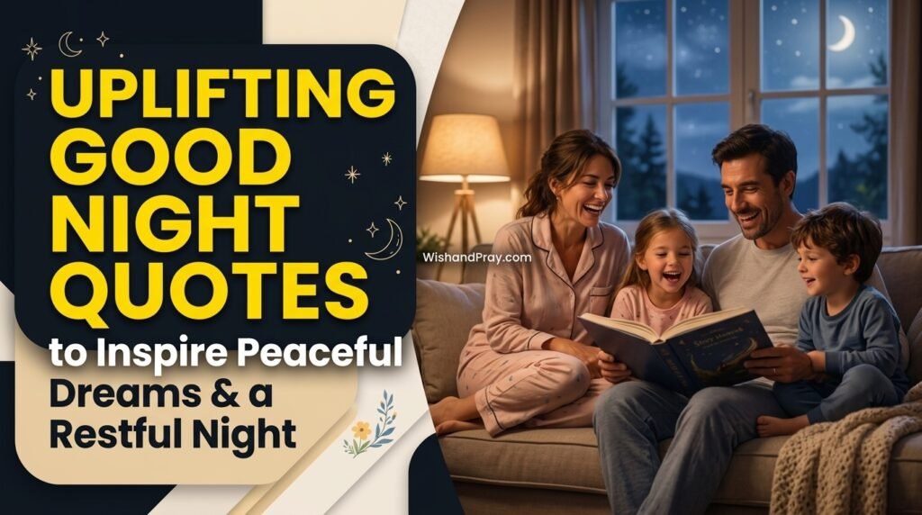Uplifting Good Night Quotes