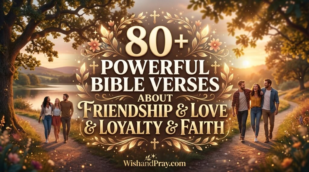 80+ Powerful Bible Verses About Friendship& Love& Loyalty & Faith