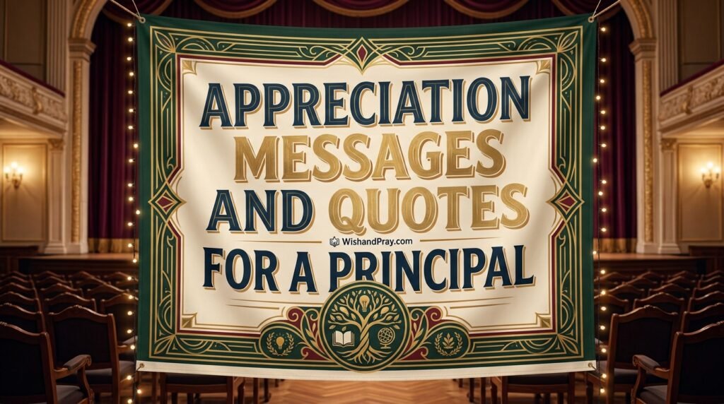 Appreciation Messages and Quotes for a Principal