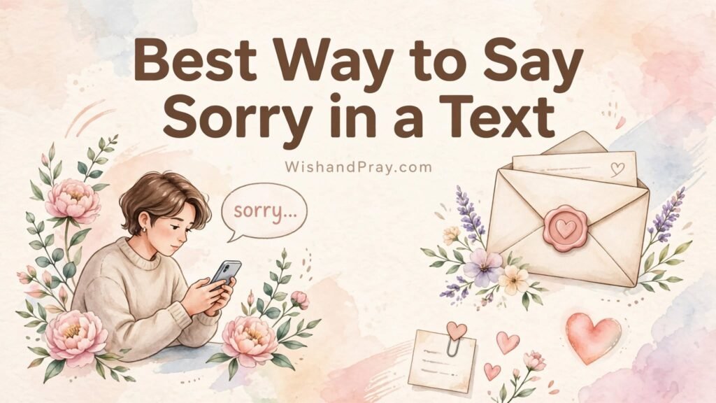 Best Way to Say Sorry in a Text