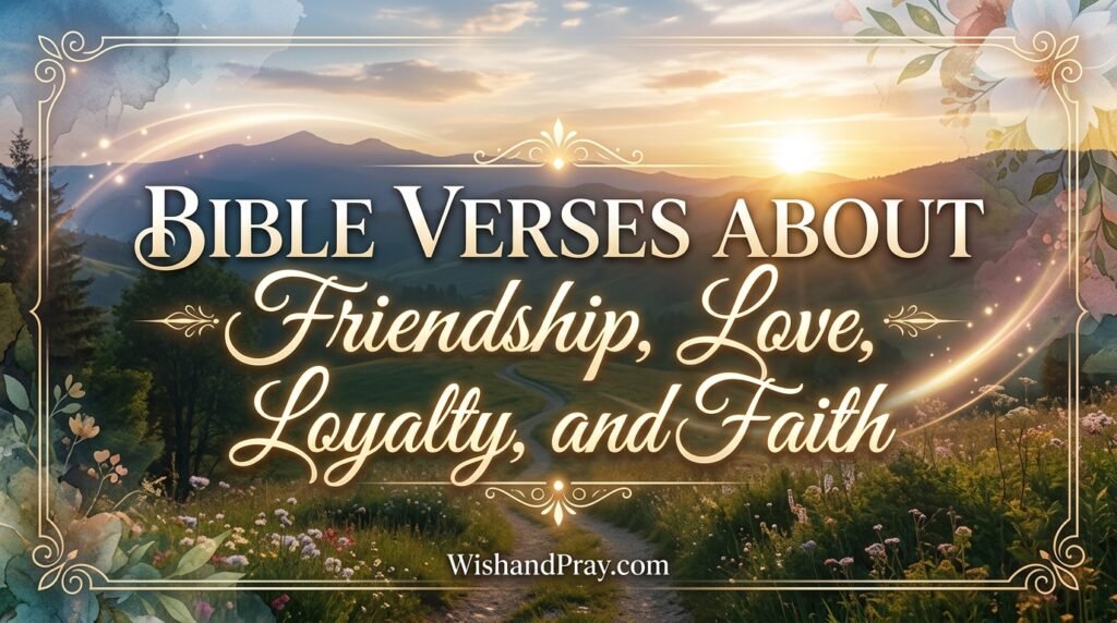 Bible Verses About Friendship, Love, Loyalty, and Faith