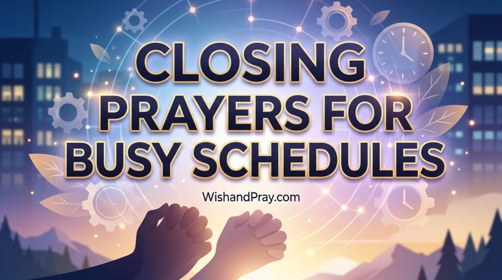 Closing Prayers for Busy Schedules
