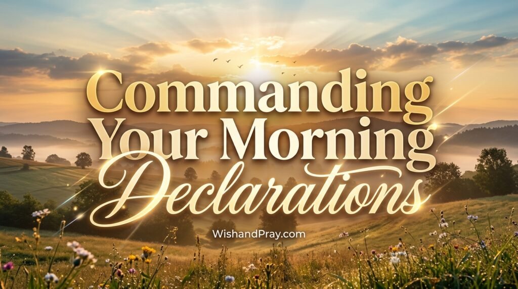 Commanding Your Morning Declarations