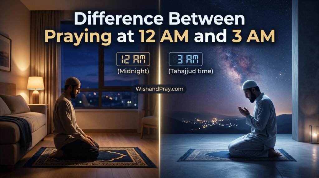 Difference Between Praying at 12 AM and 3 AM