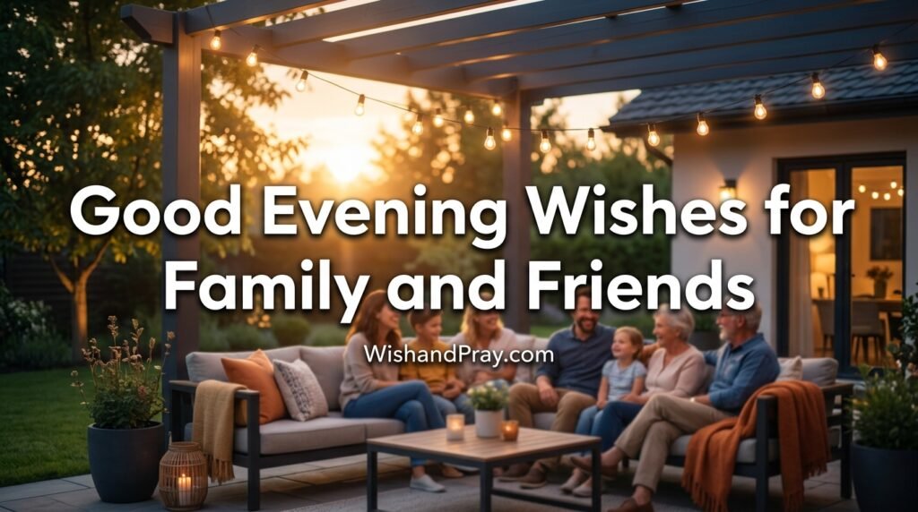 Good Evening Wishes for Family and Friends