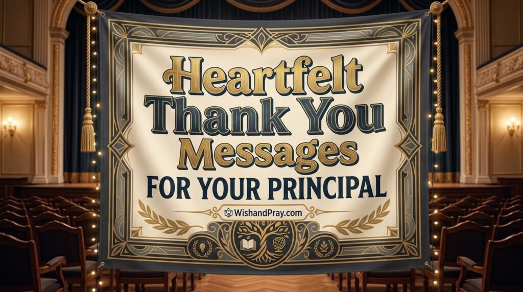Heartfelt Thank You Messages for Your Principal