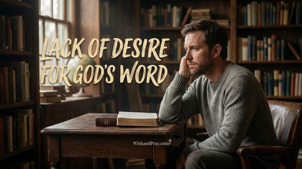 Lack of Desire for God's Word