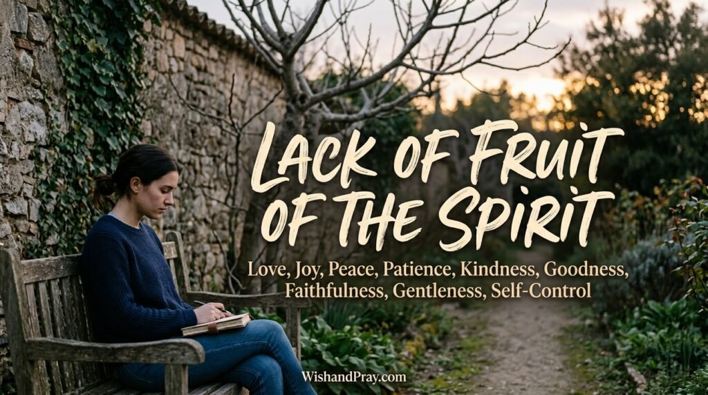 Lack of Fruit of the Spirit
