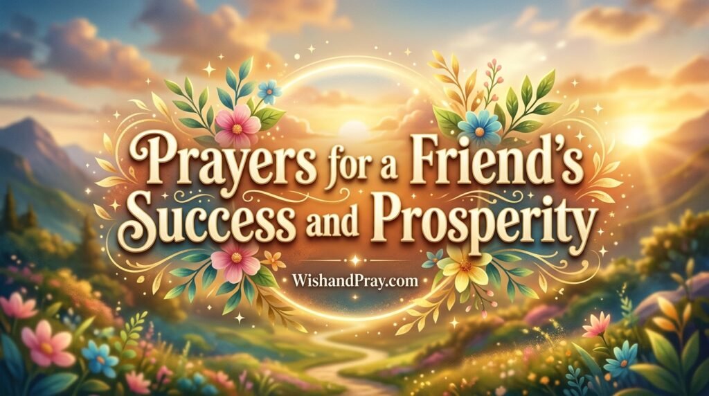 Prayers for a Friend’s Success and Prosperity