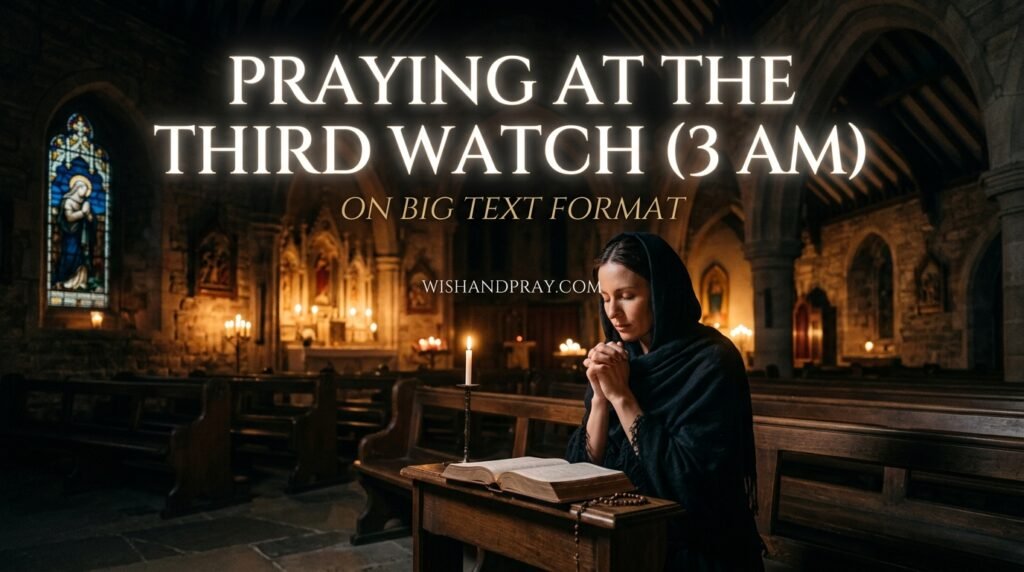 Praying at the Third Watch (3 AM)