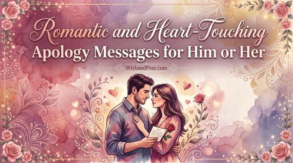 Romantic and Heart-Touching Apology Messages for Him or Her