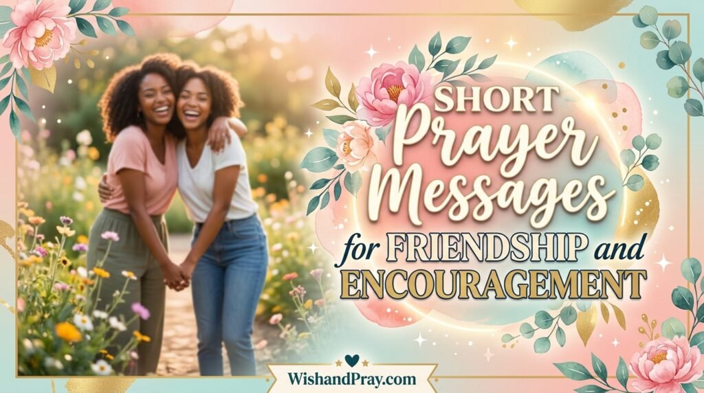 Short Prayer Messages for Friendship and Encouragement