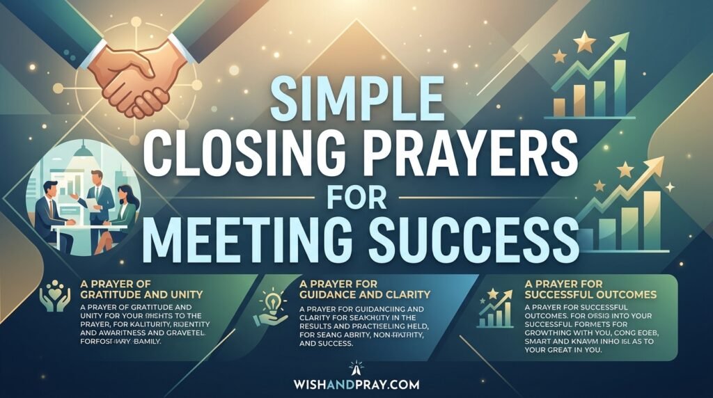 Simple Closing Prayers for Meeting Success
