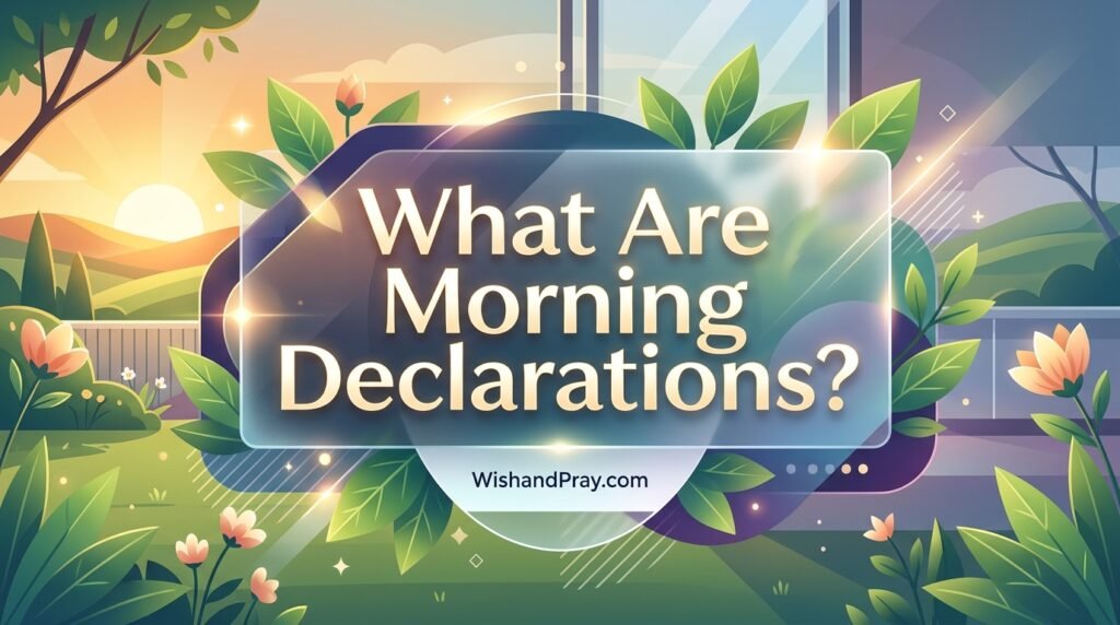 What Are Morning Declarations