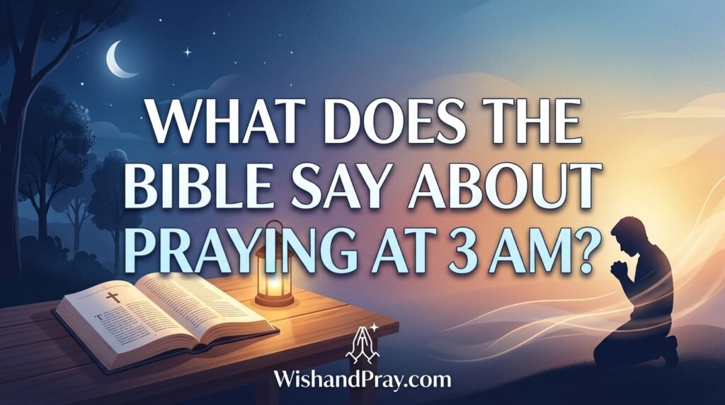 What Does the Bible Say About Praying at 3 AM