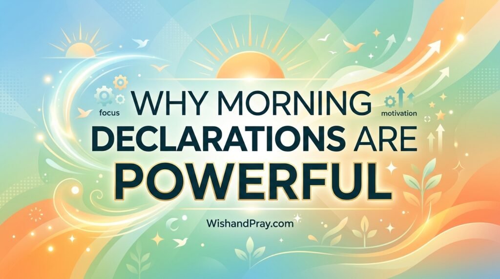 Why Morning Declarations Are Powerful